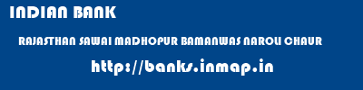 INDIAN BANK  RAJASTHAN SAWAI MADHOPUR BAMANWAS NAROLI CHAUR  banks information 